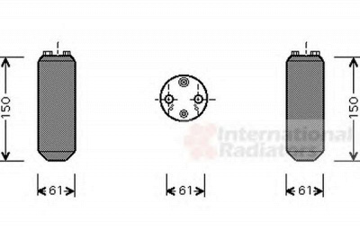 VAN WEZEL 1300d255 -  Осушитель, кондиционер